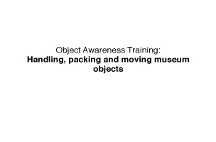 Object Awareness Training PowerPoint Object Awareness Training PowerPoint